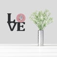 thumbnail image 2 of Carolines Treasures CK4159WALV Maltese Pink Flowers Metal Wall Artwork LOVE 12X12 multicolor, 2 of 2