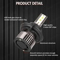 thumbnail image 2 of For Jeep Liberty 2008 2009 2010 2011 2012 2013 LED Headlight Bulbs H13 9008 High and Low Beam 2pcs, 2 of 11