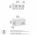 thumbnail image 6 of Woodland 40W Shoe Bench with Doors and Coat Rack in White Ash - Engineered Wood, 6 of 7