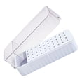 thumbnail image 5 of 1pc 40Slot Transparent Nails Drill Bit Organizers Box Light Plastic Storage Case For Manicure Tools Container, 5 of 9