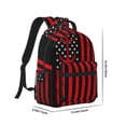 thumbnail image 2 of Uemuo Nautical American Flag Printed Student Durable Water-resistant Backpack,Travel Backpack,Outdoor Activities Backpack, Laptop Backpack, Multi-compartment Backpack, 2 of 5