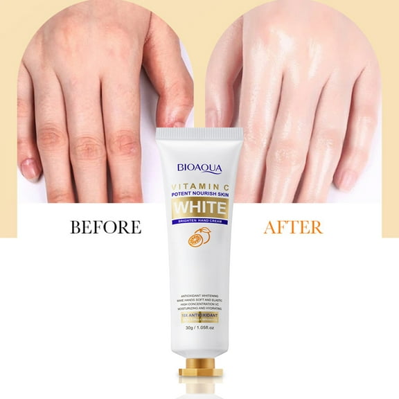Rdeuod Hand Care Cream,Vitamin-C Whitening And Brightening Hand Cream Anti-dry, Moist, Tender And Moist Hand Cream,white,Free Size