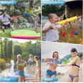 thumbnail image 4 of Random Color 40 Ft Water Squirter Toys Foam Soakers Blaster Guns Outdoor Swimming Pool Beach Summer Party Water Toys for Kid Age 3-12 Teens Adults-6 P, 4 of 5