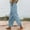 Light Blue, variant on Linen Pants for Women Beach Stretch Slit Trousers Wide Leg Side Slit Ankle Pants Palazzo Pants Pull On for Women Pedal Pushers for Women Beach Pants Straight Leg Side Slits White S-5XL