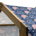 thumbnail image 4 of Japanese Pet House, Oriental Flowers Classic Swirled Motifs Far East Culture Inspirations, Outdoor & Indoor Portable Dog Kennel with Pillow and Cover, 5 Sizes, Navy Blue Blush, by Ambesonne, 4 of 4