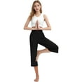 thumbnail image 6 of Women's Capri Sweatpants Yoga Capri Pants Cozy Wide Legs Cropped Capri with Pockets, Lounge Jogger Pants Workout Yoga Capris, 6 of 6