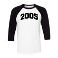 thumbnail image 1 of 2005 College Style Three-Quarter Raglan Sleeve Baseball Shirt Unisex 2X-Large White/Black, 1 of 5