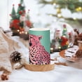 thumbnail image 2 of Yayeee Flameless Candles with Remote Flickering Battery Operated Multi Color Changing, Big Pink Cheetah, 2 of 7