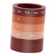 thumbnail image 5 of Portalápices con organizador de escritorio, portalápices decorativo, gran capacidad, PP resistente Marrón, 5 of 8