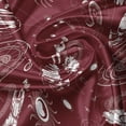 thumbnail image 7 of Ambesonne Space Valance & Curtain, Outer Space Astronaut Moon, 55"x36", Ruby Eggshell, 7 of 7