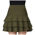 thumbnail image 2 of Easter Carnival Elegant High Waist Layered Maxi Skirt Featuring Built-In Elastic Shorts For Versatile Formal And Casual Occasions, 2 of 3