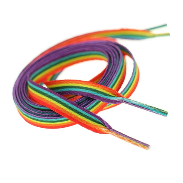 Rainbow shop shoelaces walmart