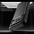 thumbnail image 4 of JETech Case for Google Pixel 8 6.2-Inch 2023, Heavy Duty Dual-Layer Protection, Rugged Tough Shockproof Phone Cover with Matte Design (Obsidian), 4 of 6
