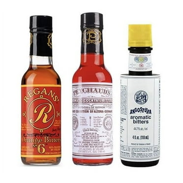Bitters "Triple Play" Variety 3-Pack: Angostura, Peychauds and Regans
