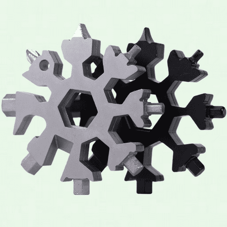 2PCS Snowflake Multitool 18 in 1 Stainless Steel Multi Tool for Men Cool Gadgets for Outdoor Travel Camping