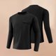 thumbnail image 1 of Blusas y camisas de manga larga y cuello redondo para hombre, informales, a la moda, de color liso, para correr, fitness, de alta elasticidad, de manga larga y cuello redondo, para ejercicio, de polié, 1 of 7