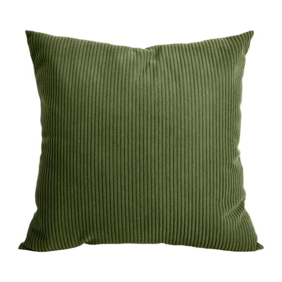 Throw Pillow Covers 24x24 Inch, Corduroy Ribbed Decorative Square Pillowcases, Farmhouse Holiday Cushion Covers for Couch Sofa Living Room Bedroom Outdoor Home Decor
