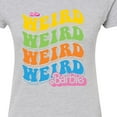 thumbnail image 3 of Barbie The Movie - Weird Stack - Juniors Fitted Graphic T-Shirt, 3 of 5