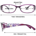 thumbnail image 2 of MAGIMODAC Women Reading Glasses Cateye Floral Fashion Plastic Eyeglasses Eyewear Readers (4 Pcs Multicolor Reading Glasses, +4.5), 2 of 7
