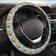 thumbnail image 5 of Vsdgher Happy Goat In Meadow Pattern Elastic Car Steering Wheel Cover,Car Wheel Cover Protector Car Accessory for Steering Wheel with a Diameter of 14.5"-15", 5 of 6