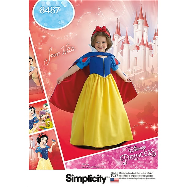Simplicity Childs' Size 3-6 Disney Snow White Costume Pattern, 1 Each ...