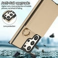 thumbnail image 3 of Ancove for Samsung Galaxy S24 Ultra Wallet Case with Card Slots Kickstand,Luxury PU Leatcher Crossbody Strap Ring Holder Shockproof Protective Case Cover for Women Girls ,Khaki, 3 of 8
