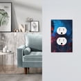 thumbnail image 5 of Fotbe Spooky Halloween Night Scene Print Duplex Receptacle Wall Plate, 1-Gang 5.0" x3.0" Wall Outlet Covers, Dual Outlet Faceplates Covers, Color-matched Screws Included-Style S, 5 of 6