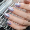 thumbnail image 2 of Press on Nails Jofay Fashion Short Rainbow Laser Púrpura 32 unidades, 2 of 8