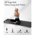 thumbnail image 3 of YR Yoga Mat Thick 4/5" NBR Exercise Mat 76"X24" for Home Gym Workout with Carry Bag, Black, 3 of 7