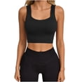 thumbnail image 3 of Sentmoon Camisole pour Femmes à Col Rond Sans Manches Mignonne Coupe Ample Hauts pour Femmes Été Couleur Unie Coupe Régulière T-Shirts pour Femmes pour Sortir et Concert S, 3 of 7