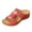 Red, variant on Fesfesfes Slandals for Women's All-Match Wedge Heel Flower Shoes Hollow Casual Sandals