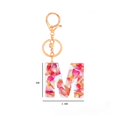 thumbnail image 2 of 1 Uds llavero, letra A - Z llavero accesorios lindos cristales llavero inicial llavero para mujer Feliz Sencillez, 2 of 3