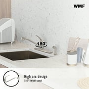 WMF Metal Single Handle Kitchen Faucet with Side Spray, Silver