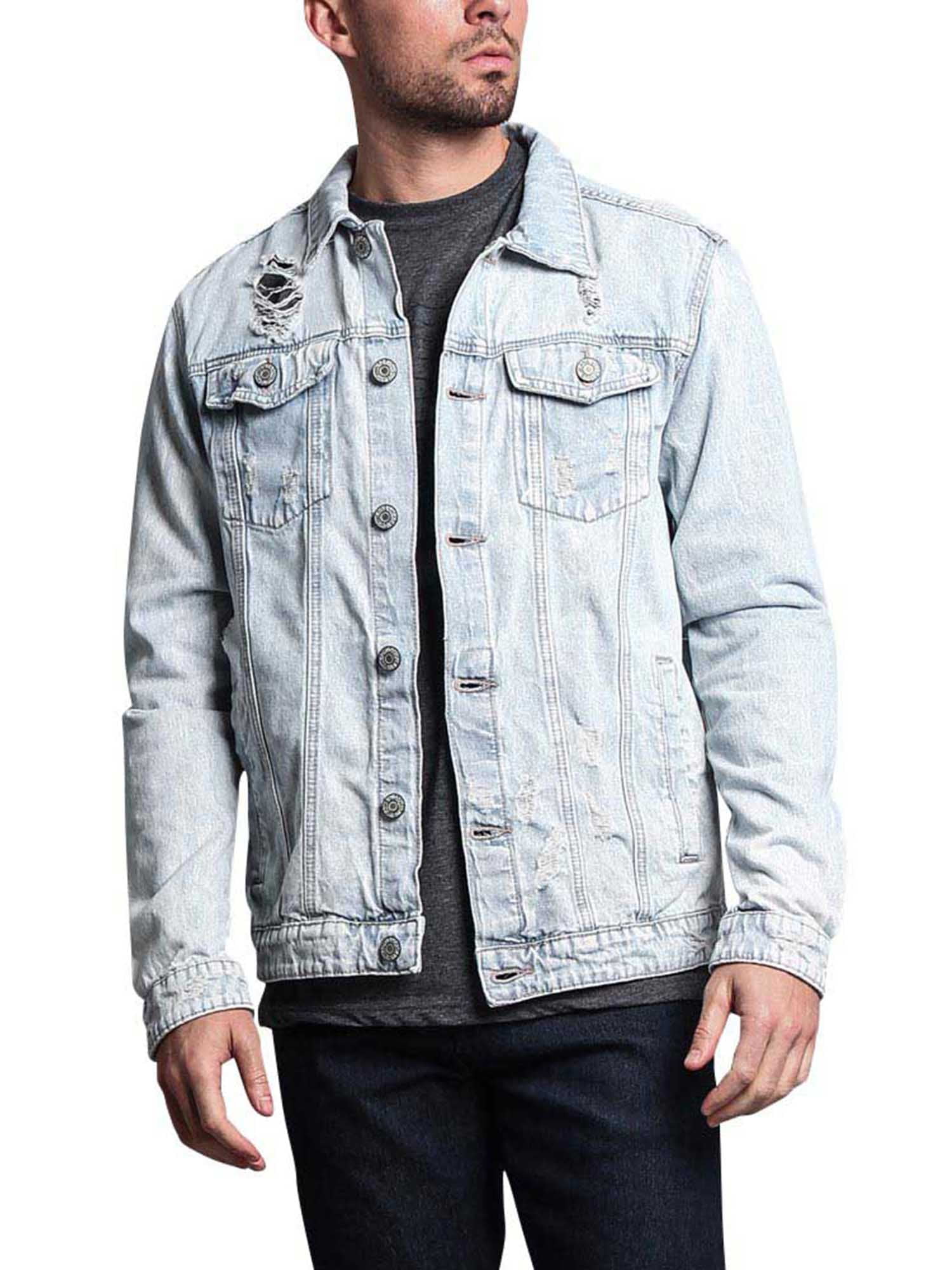 mens small denim jacket 