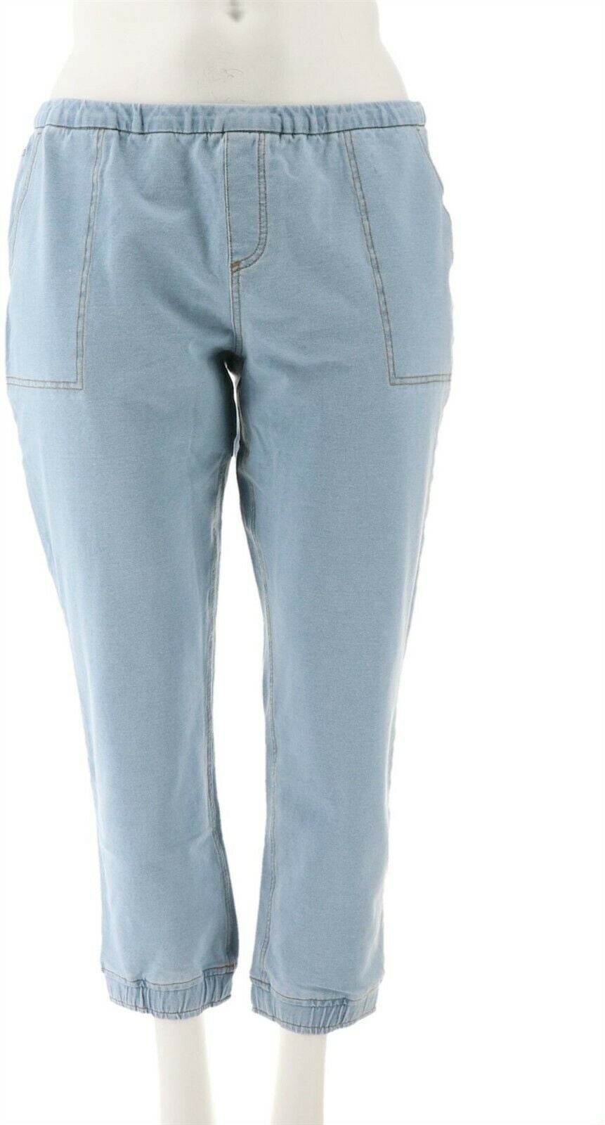 petite denim joggers