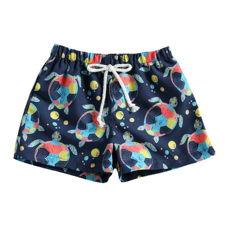 

Binpure Boy Cartoon Printed Short Pant Vacation Style Elastic Shorts for Summer