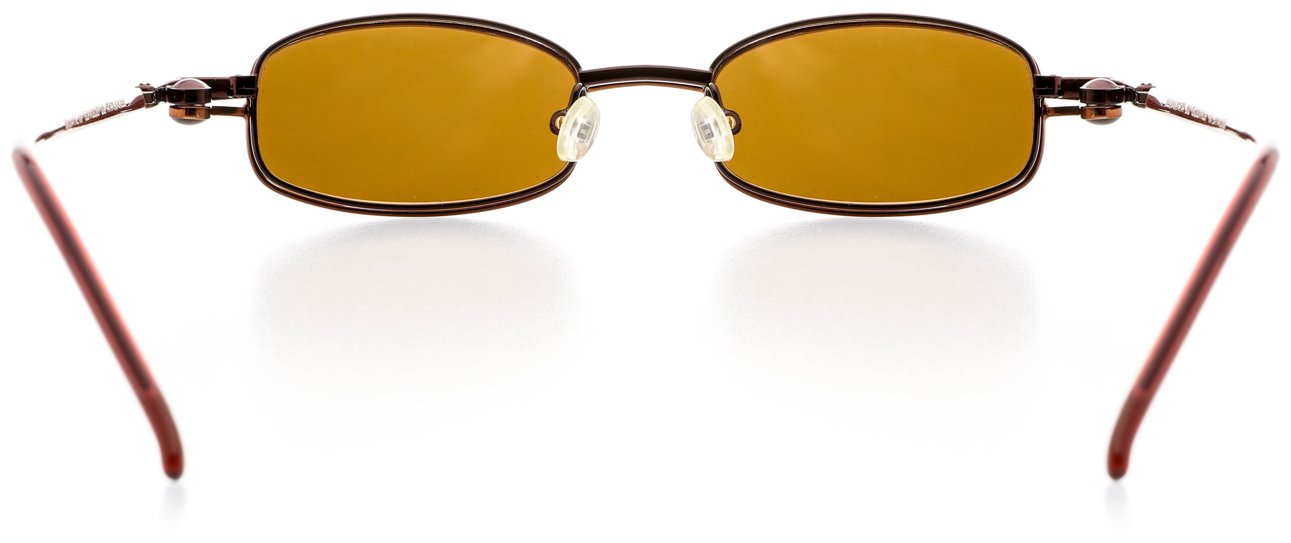 Unisex Optical Eyewear - Rectangle Shape, Metal Full Rim, Red Lust