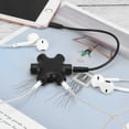 thumbnail image 5 of LNGOOR Hexangular Headphone Jack Splitter 5 Way 6 Port Female Audio Connector Adapter for Phone Music Player PC (Black), 5 of 5
