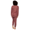 thumbnail image 2 of Felina | Comfyz Coco Womens 2-Piece Lounge Set | Lounge Set for Women (Deep Mahogany Rose, X-Large), 2 of 2