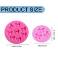 thumbnail image 3 of Bows Silicone Fondant Mold, 3D Bow Cake Chocolate Candy Sugar Craft Mold, Food Grade Liquid Silicone, Non-Stick, Heat Resistant DIY Cake Decorating Tool for Cupcakes, Desserts, Crafts, Pink, 3 of 9