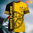 thumbnail image 1 of PLstar Cosmos-Camiseta de dardos con nombre personalizado para hombre, camisa con estampado 3D, de manga corta, informal, Unisex, DW83Adult size 6XL Gao Jinjia LED, 1 of 2