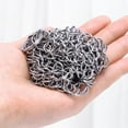 thumbnail image 4 of Biplut Round Stainless Steel Cast Iron Skillet Cleaner with Hanging Ring Practical Efficient Chainmail Cleaning Scrubber Kitchen Accessories (A,7inch), 4 of 13