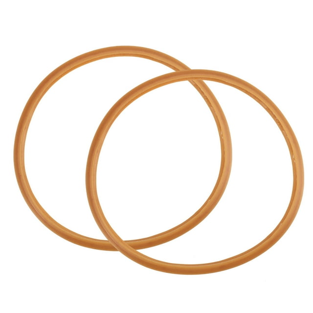Unique Bargains Pressure Cooker Gasket Sealing Ring Replacement Brown 22.5cm Inside Dia 2pcs
