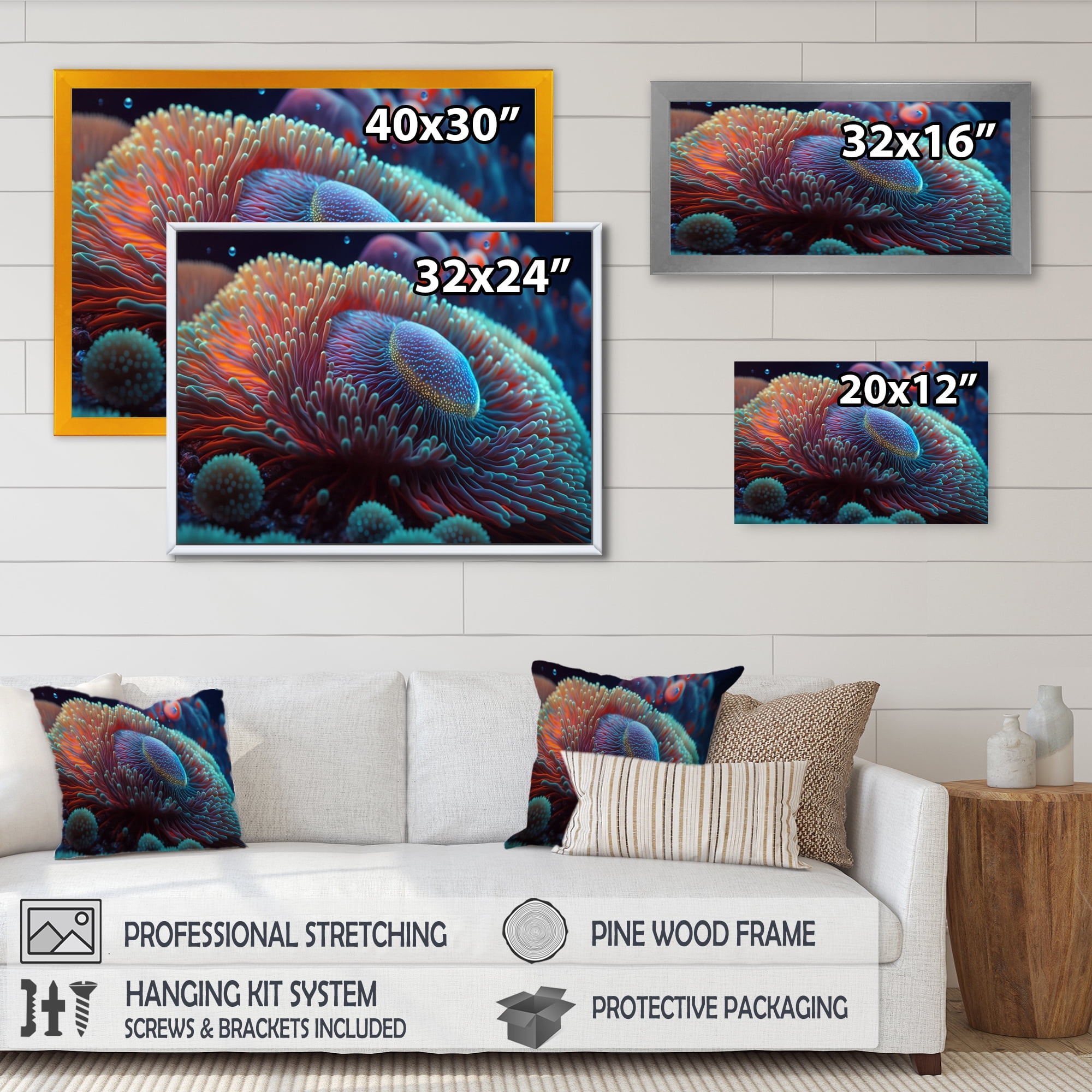 Designart In The Ocean Canvas Wall Art