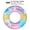 80, variant on 1PC Mermaid Glitter Inflatable Swim Ring Rainbow Pool Float Tube With Handles Summer Beach Water Party Float