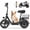 Black, variant on INSDRGN Electric Scooter for Adults, Seat E-Scooter with 900W Peak Motor, 20MPH, 28 Miles Range, 330lbs Max Load, UL2272, Black