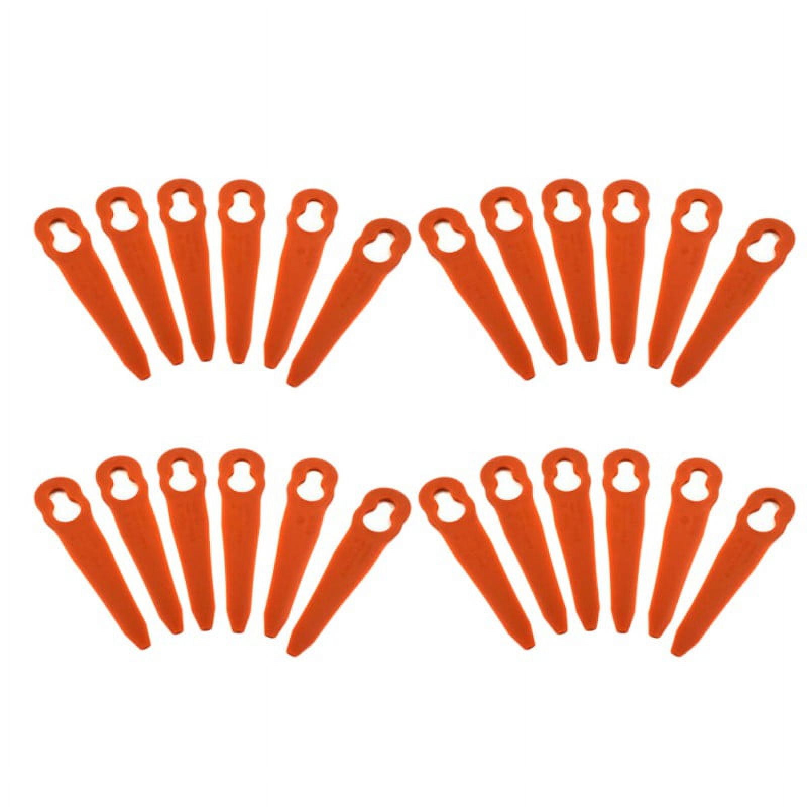 ExcLent 100Pcs Red Plastic Blades For Grass Trimmer Strimmer