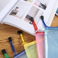 thumbnail image 5 of 5 Pack Mesh Storage Bags with Zipper, Waterproof Plastic Mesh Zipper Pouch for for Office Supplies, School Supplies, Home, Travel Storage Supply Organizers, 5 of 9