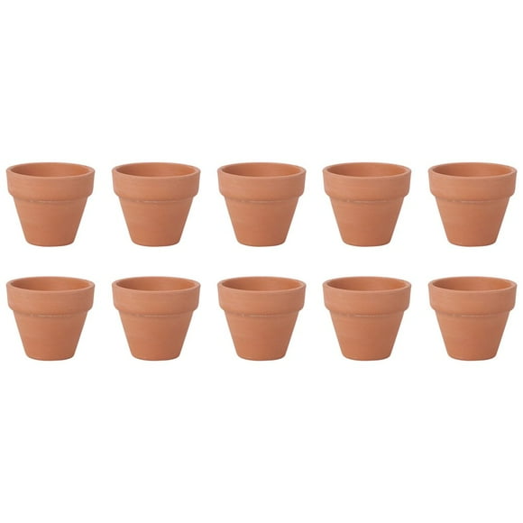 10Pcs 4.5x4cm Small Mini Terracotta Pot Clay Ceramic Pottery Planter Cactus Flower Pots Succulent Nursery Pots Great for Plants Crafts Wedding Favor