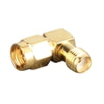 thumbnail image 1 of SMA Male To SMA Female Connector, 90 Degree Adapter Right Angle  For Fatshark FPV Goggles Antenna For  Transmitter, 1 of 8